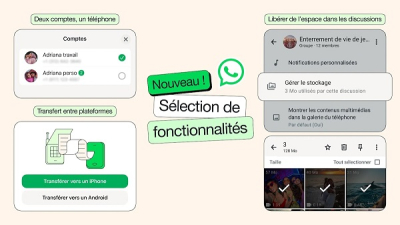 WhatsApp facilite le changement de t&eacute;l&eacute;phone et l&rsquo;usage de deux comptes sur iPhone