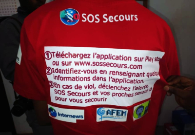 DRC: SOS Secours helps send geolocalized alerts when under threat