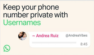 S&eacute;curit&eacute; : WhatsApp lance les noms d'utilisateurs pour masquer les num&eacute;ros
