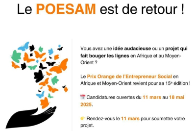 POESAM 2025 : les candidatures sont ouvertes jusqu’au 18 mai