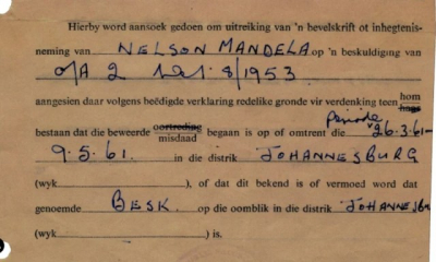 Afrique du Sud : la version NFT du mandat d’arrêt émis en 1961 contre Nelson Mandela vendu à plus de 130 000 $